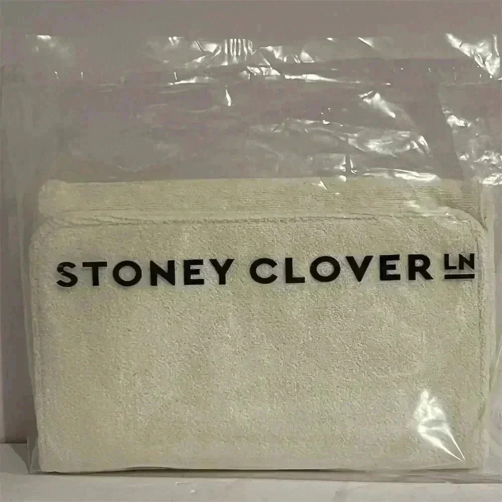 Stoney Clover Lane Seashell Terry Clutch Bag Medium Zip Closure